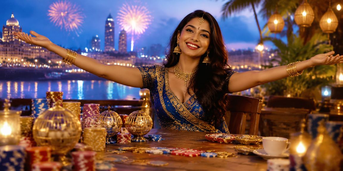 Vibrant Mumbai city lottery and festive atmosphere